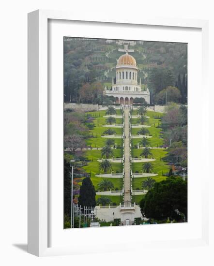 Shrine of the Bab, Bahai Gardens, Haifa, Israel, Middl Eeast-Michael DeFreitas-Framed Photographic Print
