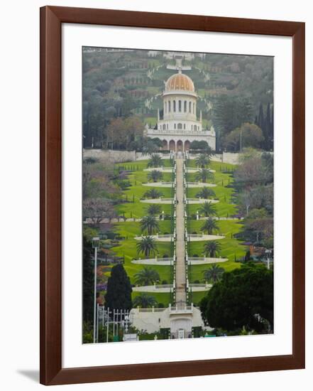 Shrine of the Bab, Bahai Gardens, Haifa, Israel, Middl Eeast-Michael DeFreitas-Framed Photographic Print