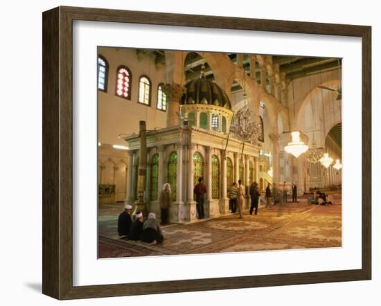 Shrine of the Head of John the Baptist Inside Umayyad Mosque Dating from 705 AD, Damascus, Syria-Ken Gillham-Framed Photographic Print