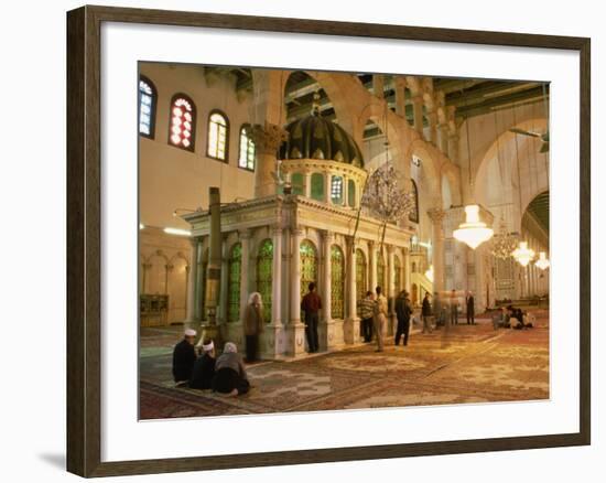 Shrine of the Head of John the Baptist Inside Umayyad Mosque Dating from 705 AD, Damascus, Syria-Ken Gillham-Framed Photographic Print