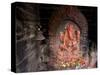 Shrine to the Hindu Elephant Headed God, Ganesh-Don Smith-Stretched Canvas