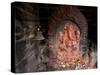 Shrine to the Hindu Elephant Headed God, Ganesh-Don Smith-Stretched Canvas