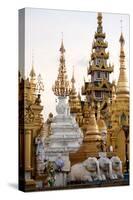 Shrines and Pagodas at Shwedagon Pagoda, Yangon-Annie Owen-Stretched Canvas