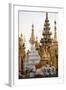 Shrines and Pagodas at Shwedagon Pagoda, Yangon-Annie Owen-Framed Photographic Print