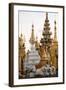 Shrines and Pagodas at Shwedagon Pagoda, Yangon-Annie Owen-Framed Photographic Print