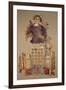 Shroud Depicting a Woman Holding an Ankh, from Antinoe, 3rd-4th Century-Coptic-Framed Giclee Print