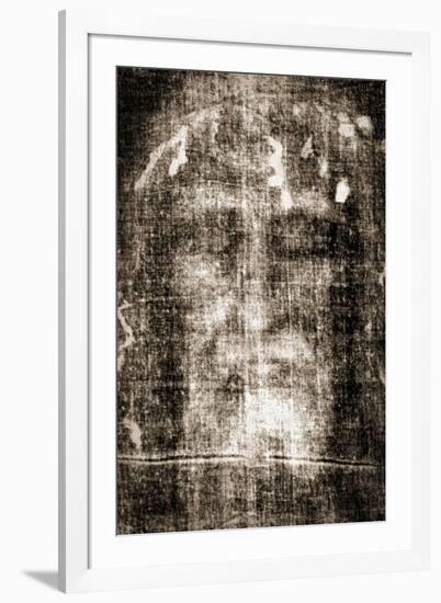 Shroud of Turin Face Detail-null-Framed Photo