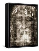 Shroud of Turin Face Detail-null-Framed Stretched Canvas
