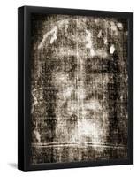 Shroud of Turin Face Detail-null-Framed Poster
