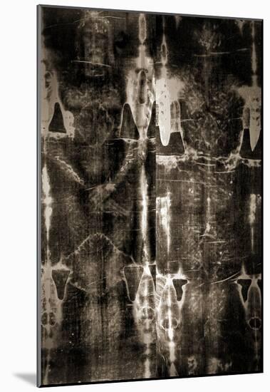 Shroud of Turin Full Image-null-Mounted Poster