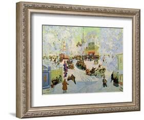 Shrove-Tide, 1919-Boris Kustodiyev-Framed Giclee Print