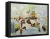 Shrove-Tide, 1919-Boris Kustodiyev-Framed Stretched Canvas