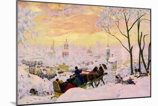 Shrovetide, 1916-Boris Michaylovich Kustodiev-Mounted Giclee Print