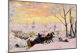 Shrovetide, 1916-Boris Michaylovich Kustodiev-Mounted Giclee Print