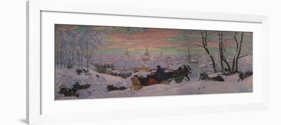 Shrovetide, 1916-Boris Michaylovich Kustodiev-Framed Giclee Print