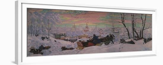 Shrovetide, 1916-Boris Michaylovich Kustodiev-Framed Giclee Print