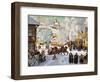 Shrovetide, 1919-Boris Mikhajlovich Kustodiev-Framed Giclee Print