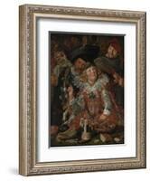 Shrovetide Revellers (The Merry Company) c.1615-Frans Hals-Framed Giclee Print