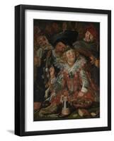 Shrovetide Revellers (The Merry Company) c.1615-Frans Hals-Framed Giclee Print