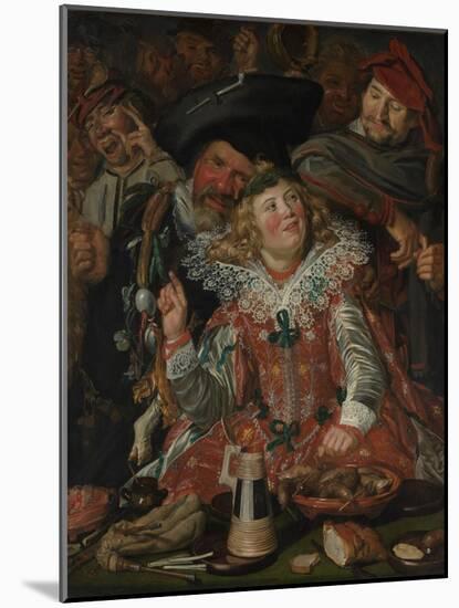 Shrovetide Revellers (The Merry Company) c.1615-Frans Hals-Mounted Giclee Print