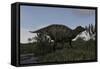 Shuangmiaosaurus in Swamp Water-Stocktrek Images-Framed Stretched Canvas