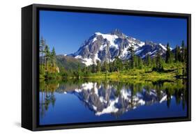 Shuksan Reflections I-Douglas Taylor-Framed Stretched Canvas