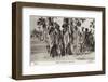 Shulluck Tribesmen of the Upper Nile Near Khartoum, Sudan-null-Framed Photographic Print