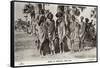 Shulluck Tribesmen of the Upper Nile Near Khartoum, Sudan-null-Framed Stretched Canvas