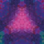 Kaleidoscope Geometric Dark Pattern-shumo4ka-Art Print