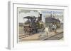 Shunting Locomotive, 1875-null-Framed Giclee Print