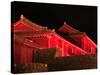 Shuri Castle by Night-null-Stretched Canvas