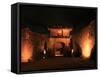 Shuri Castle by Night-null-Framed Stretched Canvas