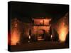 Shuri Castle by Night-null-Stretched Canvas