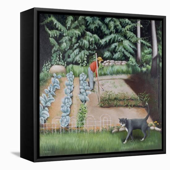 Shutesbury Garden, 1993-Caroline Jennings-Framed Stretched Canvas