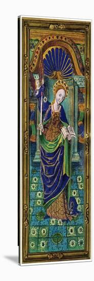 Shutter of a Triptych, Champlevé Enamel on Copper, 16th Century-null-Stretched Canvas