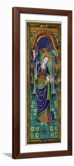 Shutter of a Triptych, Champlevé Enamel on Copper, 16th Century-null-Framed Giclee Print