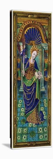 Shutter of a Triptych, Champlevé Enamel on Copper, 16th Century-null-Stretched Canvas