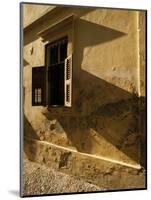 Shuttered Window of Old Mansion in Old City, Rhodes, Dodecanese Islands, Greece-David Beatty-Mounted Photographic Print