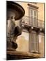 Shuttered Windows and Fountain, Bergamo, Lombardy, Italy, Europe-Frank Fell-Mounted Photographic Print