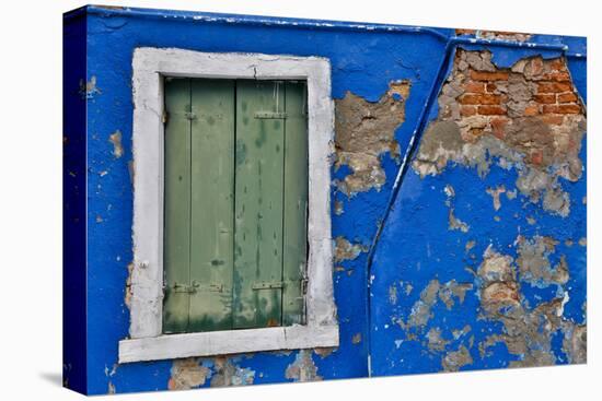 Shuttered Windows Burano, Italy-Darrell Gulin-Stretched Canvas