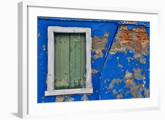 Shuttered Windows Burano, Italy-Darrell Gulin-Framed Photographic Print