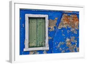 Shuttered Windows Burano, Italy-Darrell Gulin-Framed Photographic Print