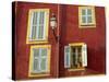 Shuttered Windows in the Old Town, Nice, Provence, France-I Vanderharst-Stretched Canvas