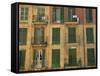 Shuttered Windows, Palma, Mallorca, Balearic Islands, Spain, Europe-Miller John-Framed Stretched Canvas