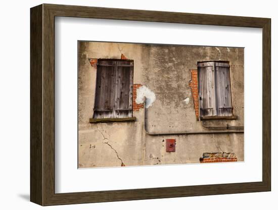 Shutters on an old building along Factors Walk, Savannah, Georgia, USA-Joanne Wells-Framed Photographic Print