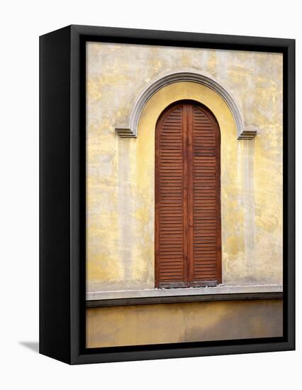 Shutters on Building Facade-Michael Turek-Framed Stretched Canvas