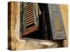 Shutters on Old Building, Kratie, Cambodia-Jay Sturdevant-Stretched Canvas