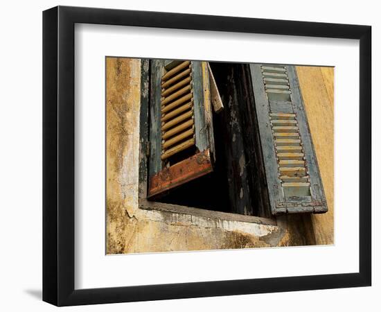 Shutters on Old Building, Kratie, Cambodia-Jay Sturdevant-Framed Photographic Print