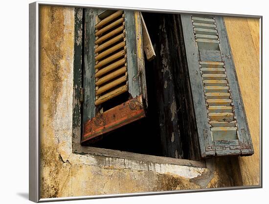 Shutters on Old Building, Kratie, Cambodia-Jay Sturdevant-Framed Photographic Print