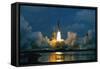 Shuttle Columbia Lifting Off-null-Framed Stretched Canvas